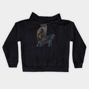 owl colored Kids Hoodie